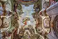 Fresco en el techo que representa la Apoteosis de San Nicolás