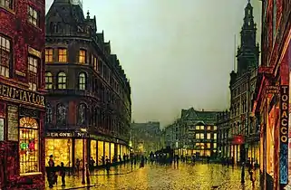 John Atkinson Grimshaw, Boar Lane, Leeds; década de 1880.