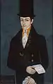 Retrato de Don Miguel Arochi y Baeza, miembro de la nobleza de Nueva Galicia, pintado por José María Estrada