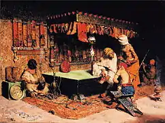 Tienda de babuchas en Marruecos (1872), Museo Walters, Baltimore, Estados Unidos.