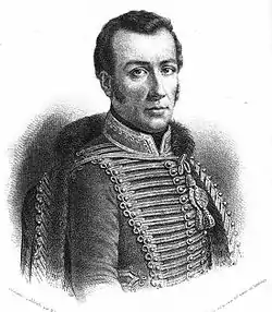 9. José Miguel Carrera 1785–1821Político y militar Chileno. Durante la Guerra de la Independencia fue el primer Comandante en Jefe del Ejército y Gobernante de Chile.