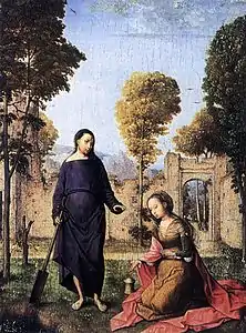Cristo se aparece a María Magdalena.