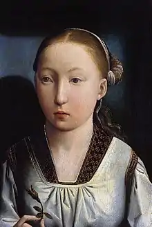 Retrato de una infanta, posiblemente Catalina de Aragón. Museo Thyssen-Bornemisza, Madrid.