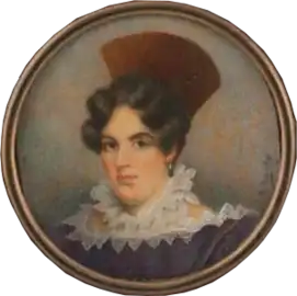 Rafael Domingo del Villar. Juana Pueyrredón de Sáenz Valiente, c. 1830s.