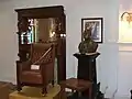 Asiento honorario para el miembro permanente del Ayuntamiento, el presidente Benito Juárez.