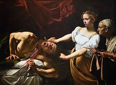 Judit y Holofernes por Caravaggio