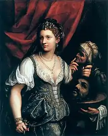 Fede Galizia, Judith con la cabeza Holofernes, 1596. Se cree que la figura de Judith es un autorretrato.