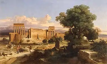 Ruinas de Balbeck (c. 1846), Toulouse, Musée des Augustins .