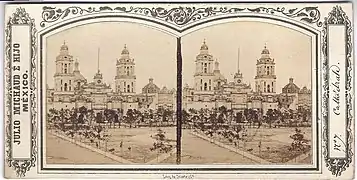 Vista de la catedral c. 1860