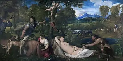 Venus del PardoÓleo sobre lienzo, 196 x 385 cm, Museo del Louvre, París.