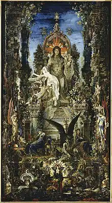 Júpiter y Sémele (1894-1895), de Gustave Moreau, Museo Gustave Moreau, París.