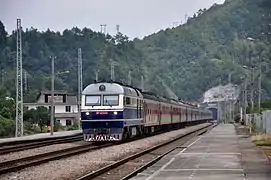 Locomotora diésel fabricada por CSR para los ferrocarriles de China.