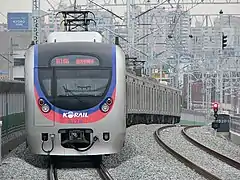 Coche de la Línea 1 del Metro de Seúl.