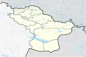 Lago Zaisán (o Zaysán) ubicada en Kazajistán Oriental