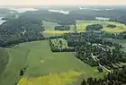 Vista aérea de la finca