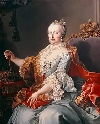 Portrait painting of a young Maria Theresa