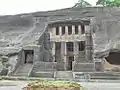 Exterior de la gran cueva Chaitya.