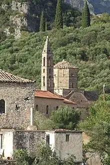 La iglesia de San Spyridon en Kardamyli