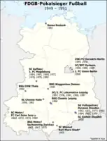 Mapa de campeonatos por equipo.