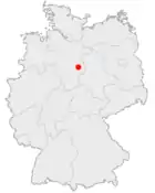 Posición de la ciudad de Gifhorn en Alemania