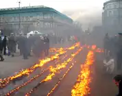 Ceremonia de conmemoración de las víctimas de la masacre de Katyn. Varsovia, 10 de noviembre de 2007.