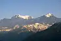 Picos Kedar y domo de Kedar desde Tungnath