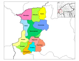 Departamentos de Kénédougou.