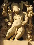 Ganesha danzante, Khajuraho