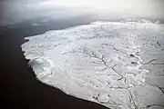 Isla Bolshoy Lyakhovsky, vista de la península de Kigilyakh