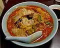 Kimchi ramen en un restaurante japonés