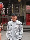 Kimi Raikkonen at a Chinese temple in Taiwan in 2002