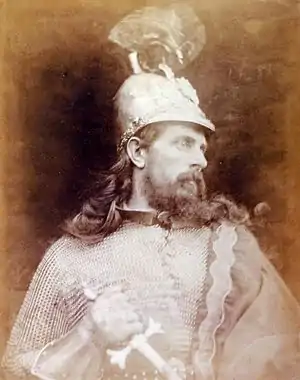 El Rey Arturo, fotografía artística de Julia Margaret Cameron, 1874, 35.7 x 27.6 cm.