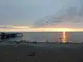 Atardecer en la playa de Kobuleti