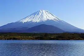 Vista del monte Fuji, estratovolcán activo y punto culminante de Japón