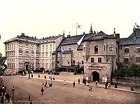 El lado oriental del castillo, en 1910.