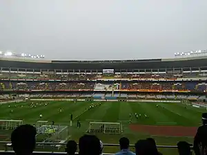 El estadio de la Juventud India en Calcuta, sede de la final.