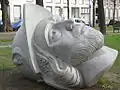 Estatua de la cabeza de San Gereón, en el exterior de la Basílica de San Gereón