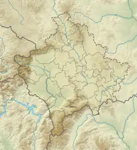 Garganta de Kaçanik ubicada en Kosovo