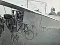 Léon Morane en un modelo Blériot durante la Semaine de Champagne, en julio de 1910.