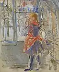 Berthe Morisot, L'Enfant au Tablier Rouge, 1886, American Art Museum