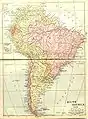 Mapa de América del Sur del año 1914, mostrando el límite de la forma 4.