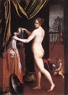 Lavinia Fontana, Minerva vistiendose, 1613, Galeria Borghese, Roma