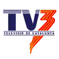 Primer logo de TV3 (1983).