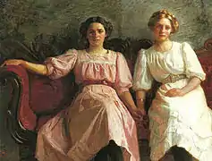 Yvonne Tuxen y Vibeke Krøyer (1909)