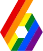 Logotipo usado durante el Orgullo LGTB desde 2017.