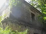 Detalle de la antigua capilla escocesa en actual estado de abandono.