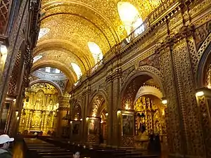 Iglesia de la Compañía (Quito), Barroco colonial.