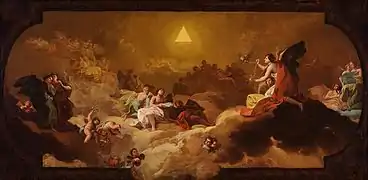 La Gloria (boceto), Francisco de Goya, 1771-1772
