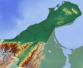 Formación Cerrejón ubicada en La Guajira