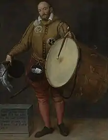 Tambor militar francés del Siglo XVI.